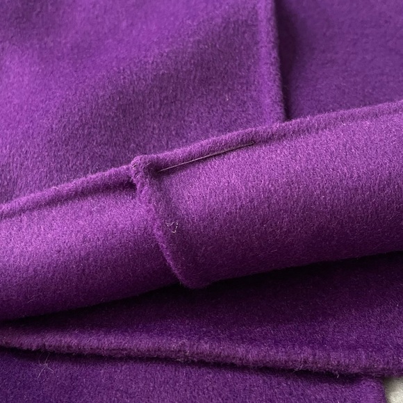 New Lauren Ralph Lauren Belted
Wool Blend Wrap Coat Size 16
Women Purple Agate - Picture 9 of 13